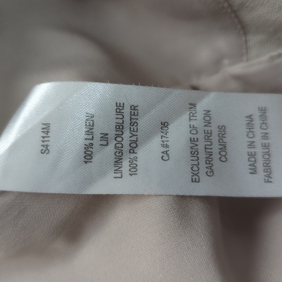 Linen fully lined skirt, size 10 - Picture 4 of 6